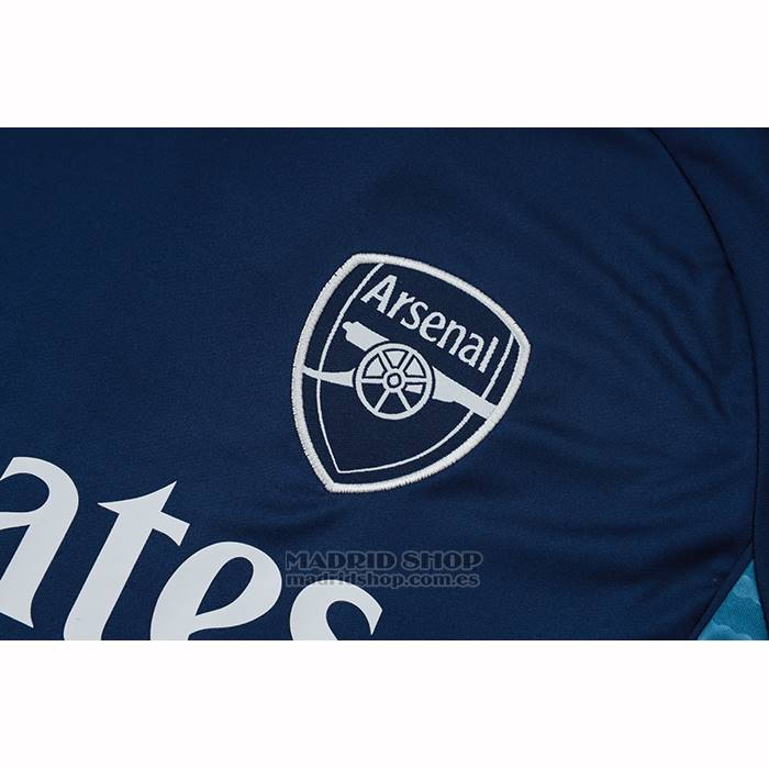 Chandal del Arsenal Manga Corta 2025-2026 Azul Gris - Pantalon Corto